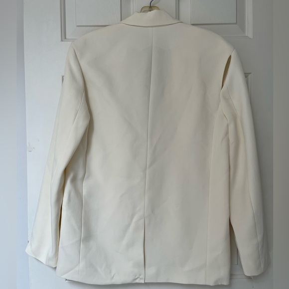 NWOT Zara Ecru Cutout Blazer XS - Picture 7 of 16